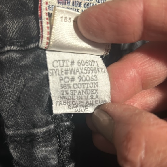 True Religion washed blk distressed jeans - Picture 14 of 15